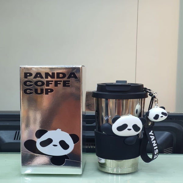 Stainless steel panda coffee cup