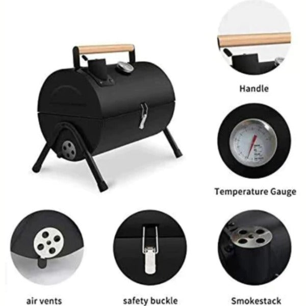 Heavy duty charcoal BBQ grill