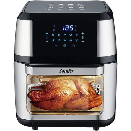 Air fryer with digital LED touch screen