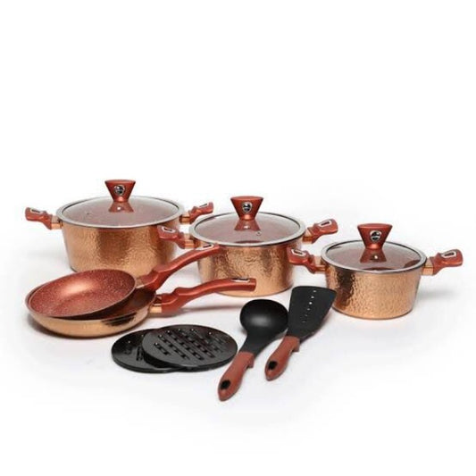 Batterie de Cuisine 14-Piece Granite Cookware Set