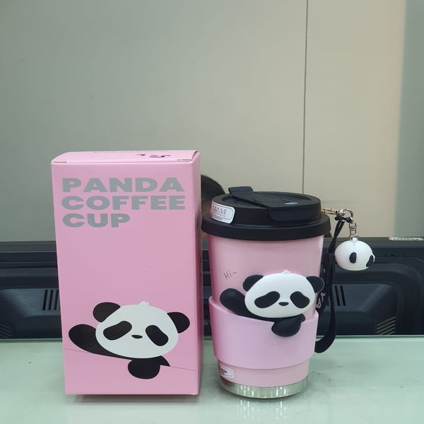 Stainless steel panda coffee cup