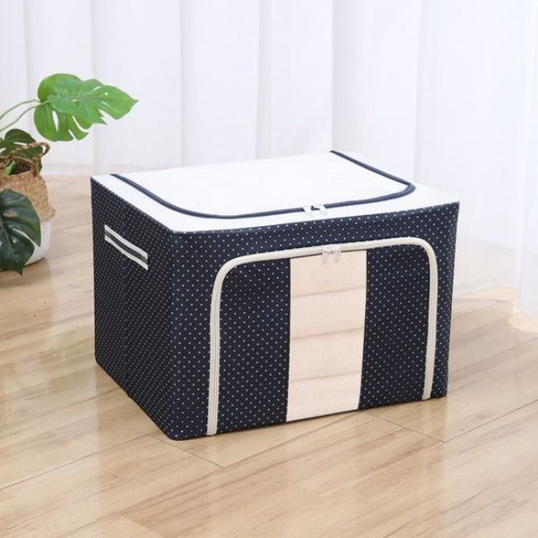 Fabric wardrobe storage box for cloth