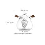 Double oil glass bottle
