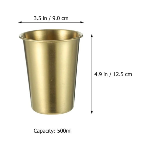 Golden stainless steel Glass(plain)