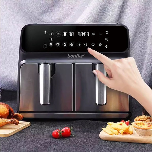 Sonifer Dual Air fryer (220w) independent cooking function