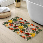Non slip water absorbent bath mat 01