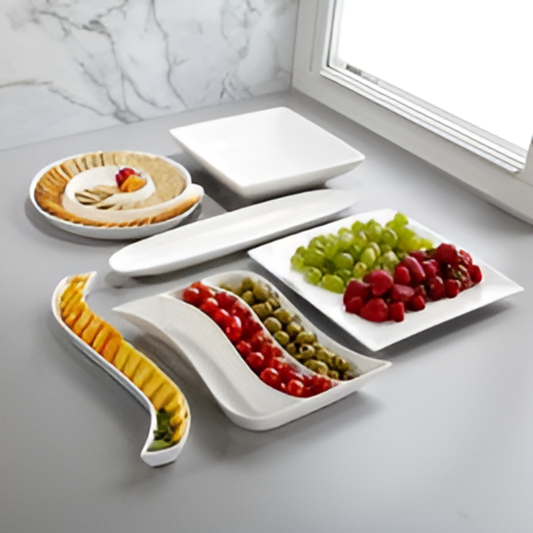 Division serving snack plate