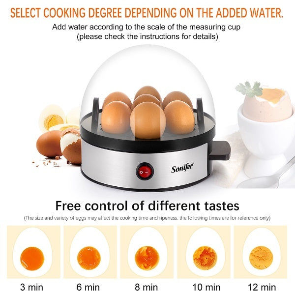Automatic electric egg boiler steamer