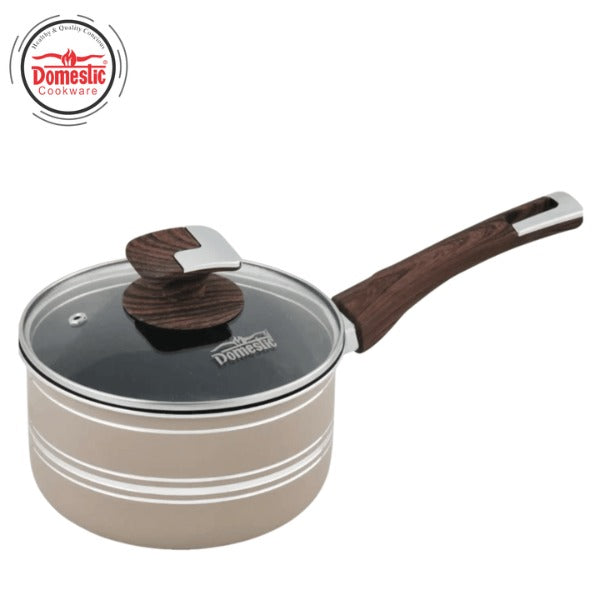 D-155 Domestic sauce pan 4-layer Marble coated size 18cm