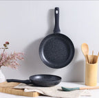 Black marble fry pan