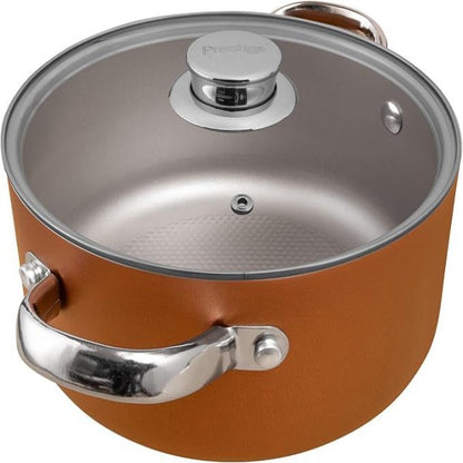 PRESTIGE ULTRA 26CM/6.2L/6.5QT STOCKPOT WITH GLASS LID AND PAN HOLDER