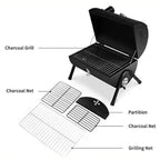 Heavy duty charcoal BBQ grill