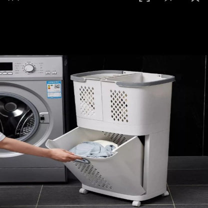 Large capacity movable Laundry basket