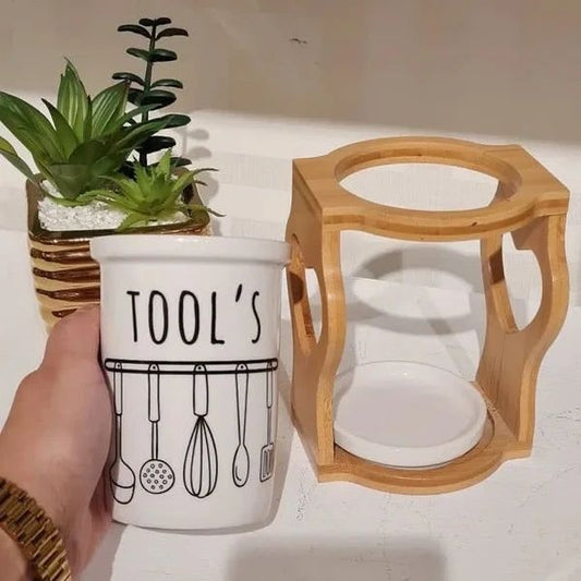 Ceramic spoon organizer