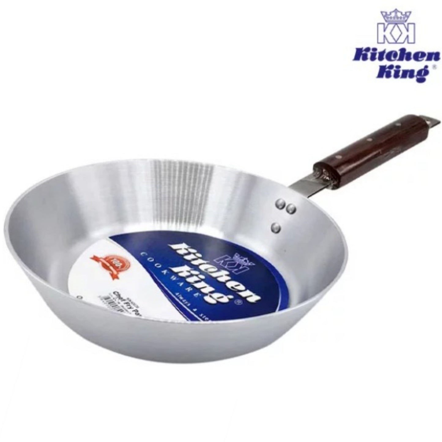 Kitchen King commercial Aluminum frypan with wooden handle-23CM