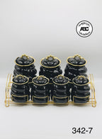 8 pcs ceramic jar set