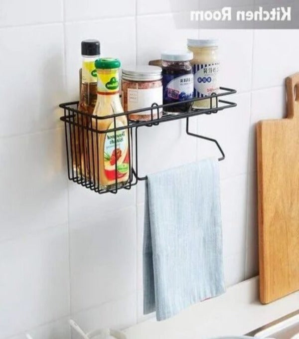 Convenient bathroom wall caddy