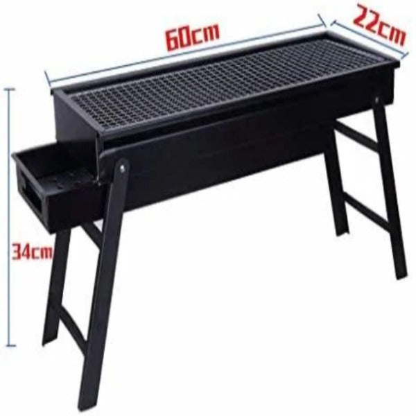 Portable charcoal barbecue grill