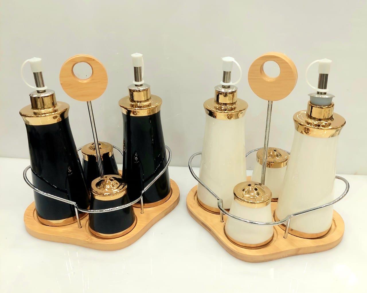 Salt and pepper with sausage