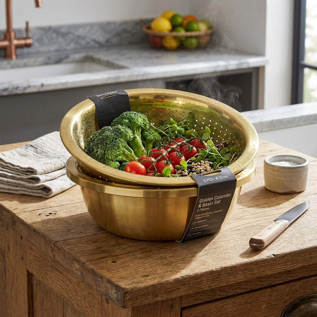 Colander Basin 2Pcs Set 30cm12c