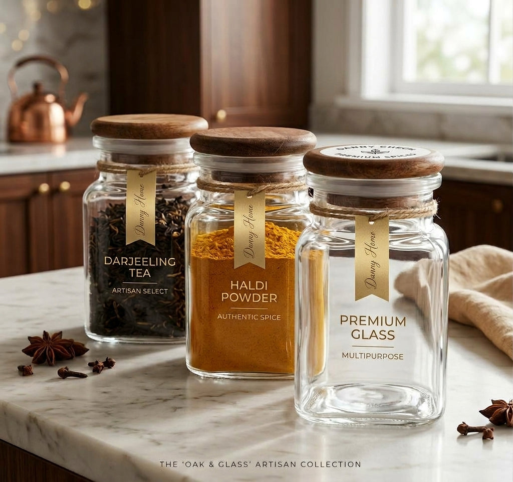 3Pcs StorageGlassJarSet 75ml32c Regular