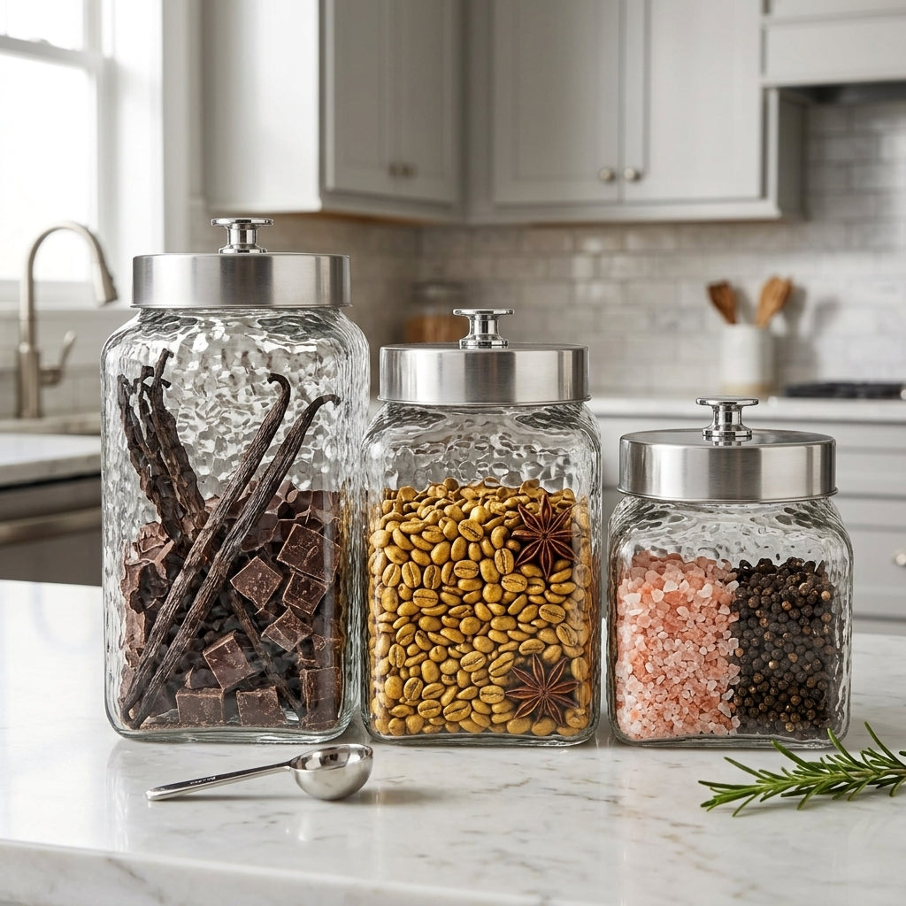 3Pcs Storage Jar Glass 4c Regular price