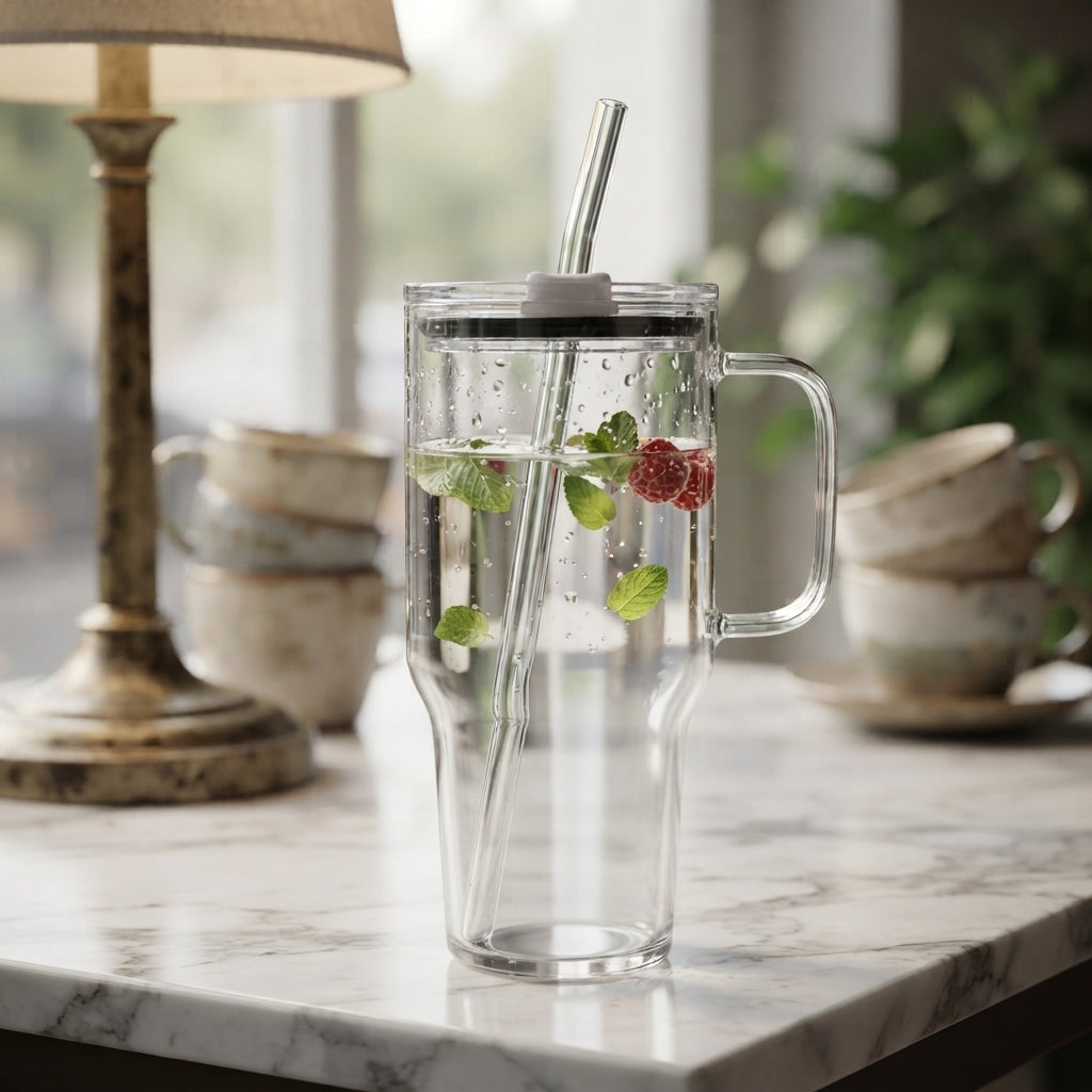 1L Glass Tumbler 21x10cm 6-12c
