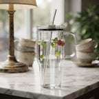 1L Glass Tumbler 21x10cm 6-12c