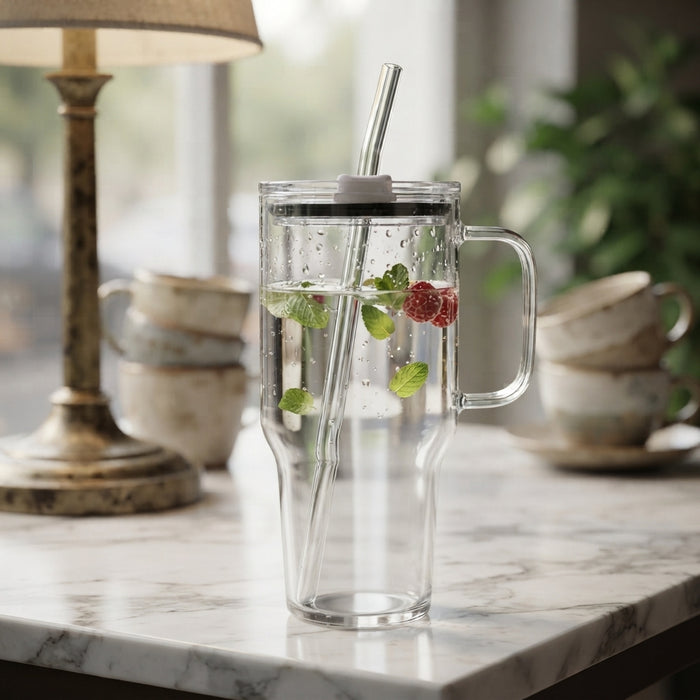 1L Glass Tumbler 21x10cm 6-12c